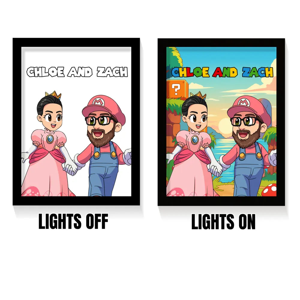 Super World - Custom Light Box Art